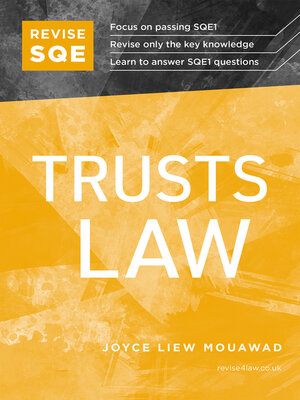 cover image of Revise SQE Trusts Law